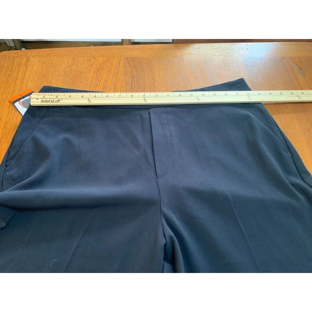 Banana Republic Mens Navy Blue Tapered Pull On Pants Size 16 Business Casual New